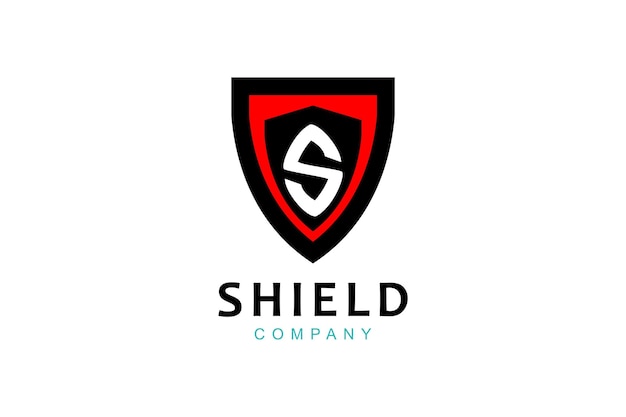 Shield Safe met Initial S-logo-ontwerpinspiratie