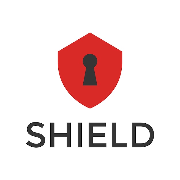 Shield Secure Safe Secret security logo design vector