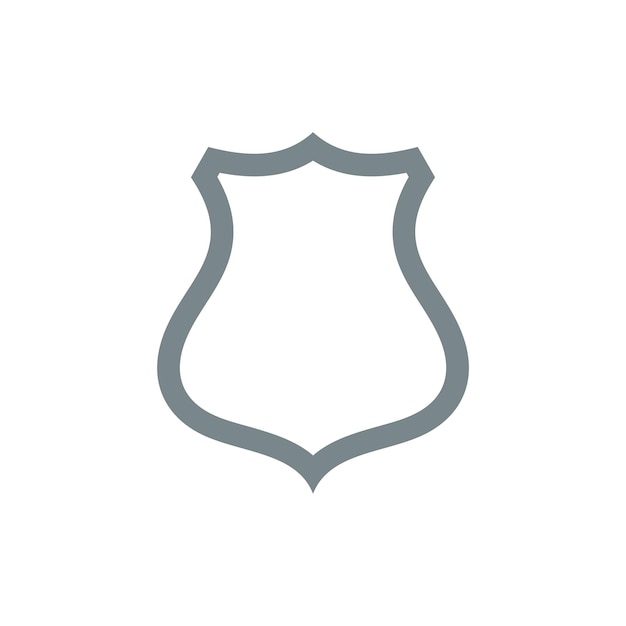 Shield Shape Icon Vector Template