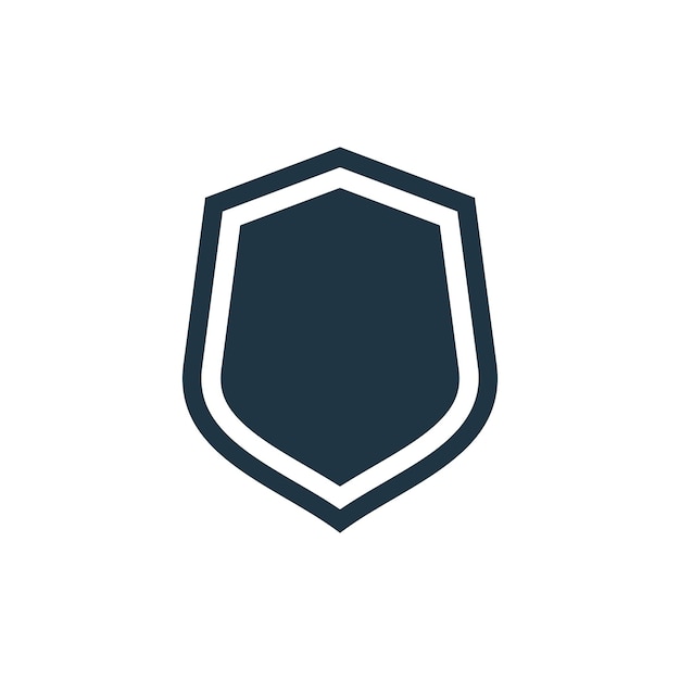 Shield Shape Icon Vector Template