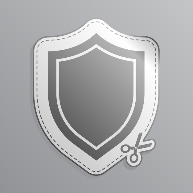 Shield sticker icon