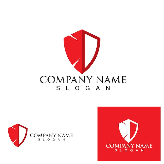 shield vector logo and symbol icon