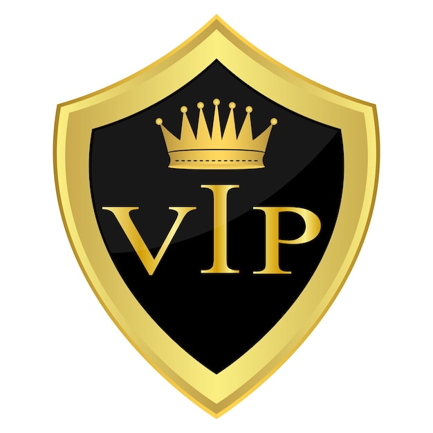 shield with the inscription vip