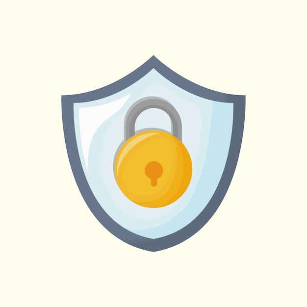 shield with padlock icon 