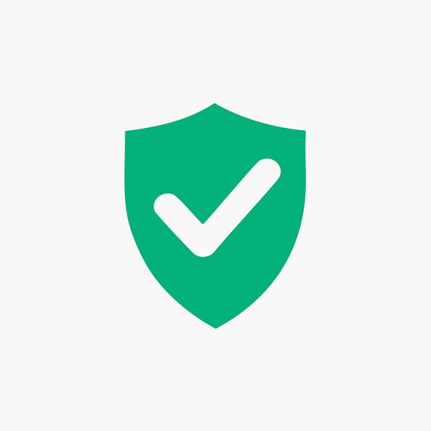 Shield with Vector Checkmark Icon