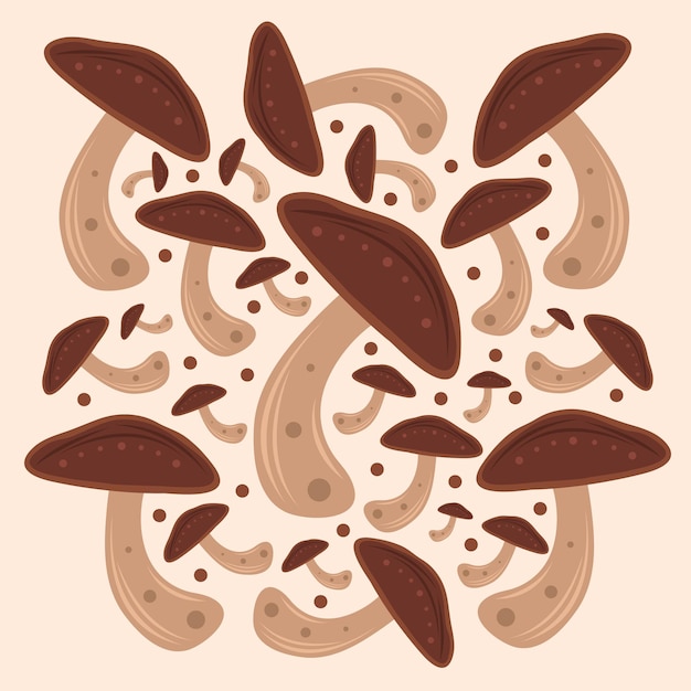 Shiitake vectorillustratie