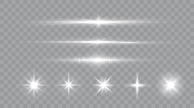 Vector shine glowing stars vector shining sparks