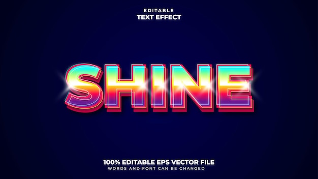 Shine text effect