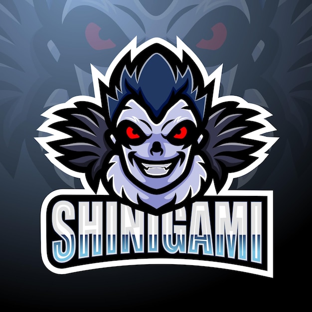 Shinigami esport logo mascot design