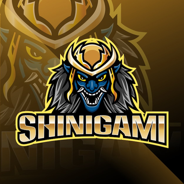 Shinigami sport mascot logo