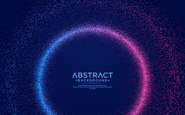 ベクトル 輝く抽象的な粒子流の背景。