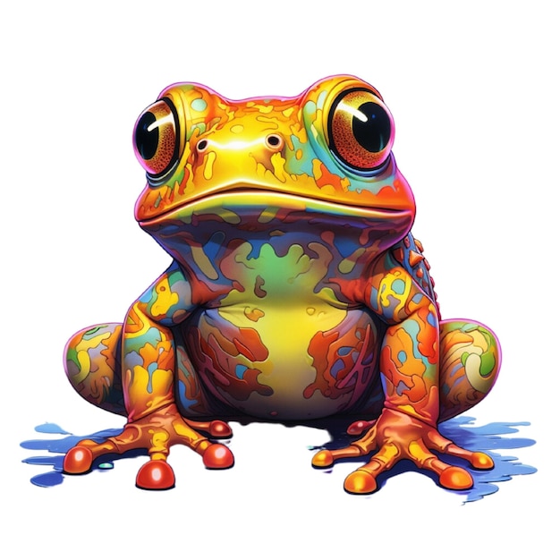 Vector the shining frog