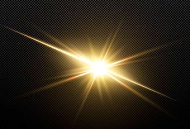 Shining golden stars isolated