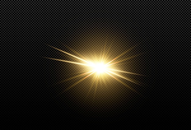 Shining golden stars isolated