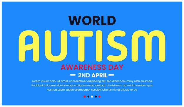 Vector shining light on autism awareness and acceptance world autism day