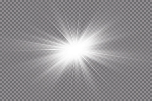 Shining sun, bright flash. the center of a bright flash.