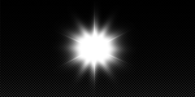 Vector shining sun, bright flash. special lens flare light effect.