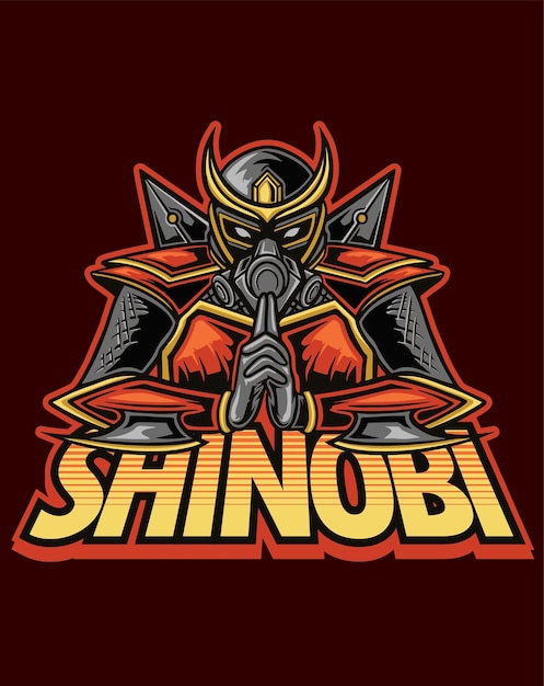 벡터 shinobi 로고 마스코트