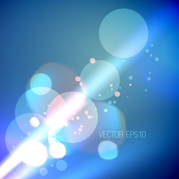 Vector shiny background of bokeh effect