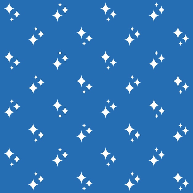 Vector shiny blinking stars vector naadloos patroon