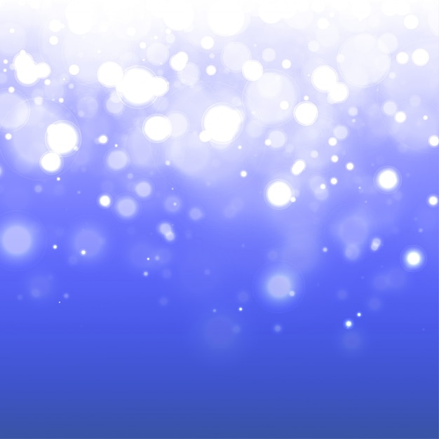 Shiny Blue Bokeh Background