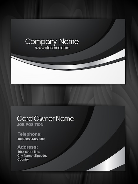 Vector shiny  business card template