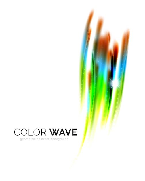 Vector shiny color wave