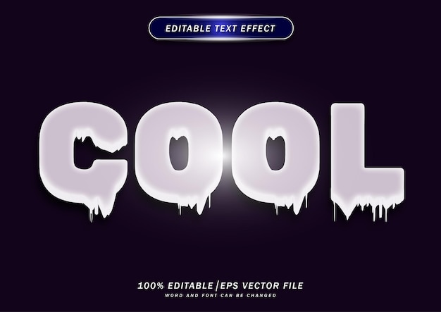 shiny cool text editable effect
