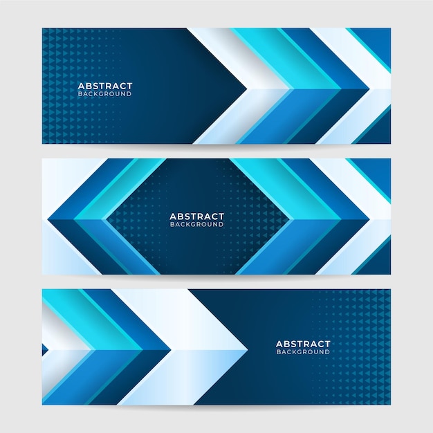 Sfondo lucido blu scuro astratto geometrico ampio banner design