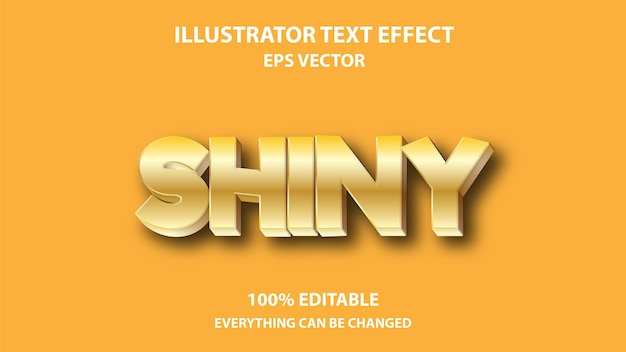 Shiny editable text effect