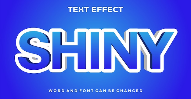 Shiny editable text effect