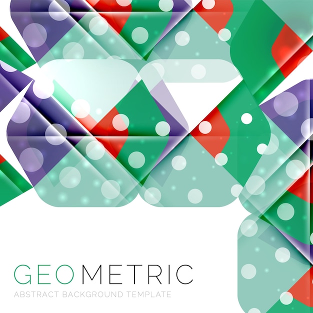 Shiny geometric abstract background