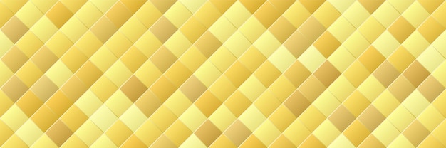 Shiny gold gradient color rhombus seamless pattern