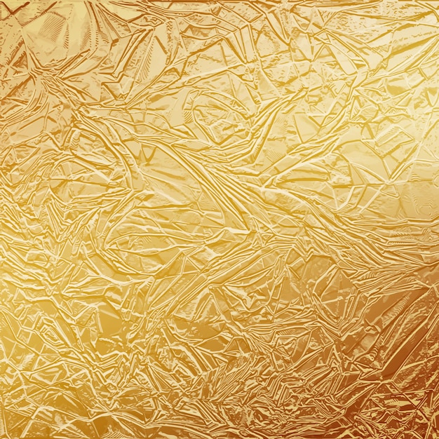 Vector shiny gold texture paper or metal golden foil