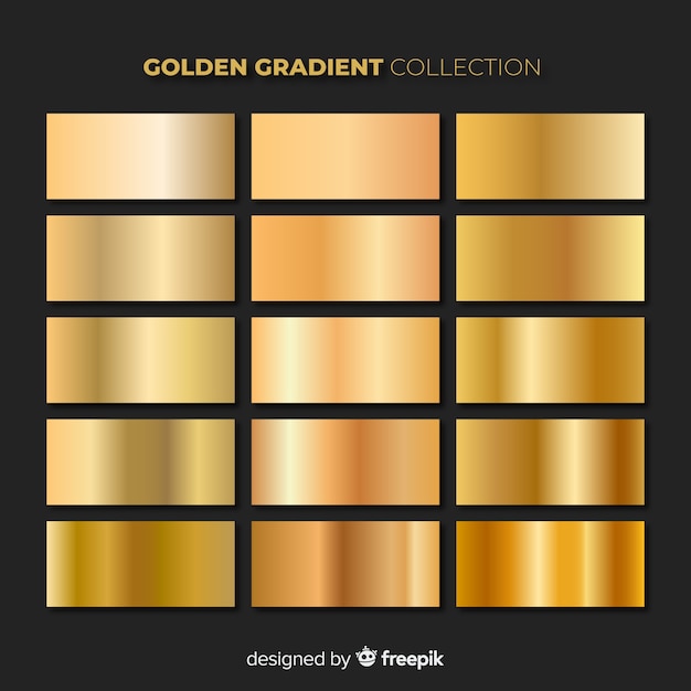 Shiny golden gradient pack