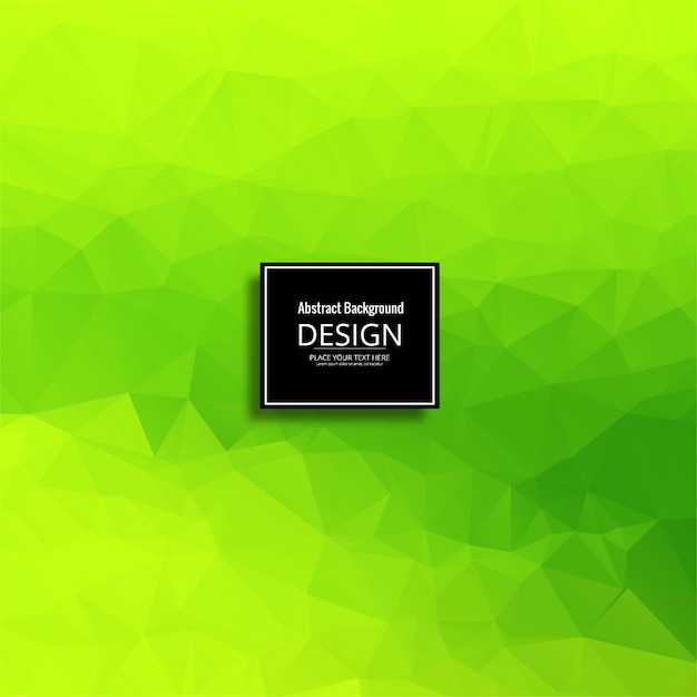 Shiny green polygonal background design