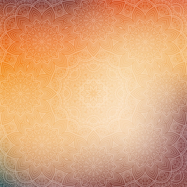 Vector shiny mandala pattern design