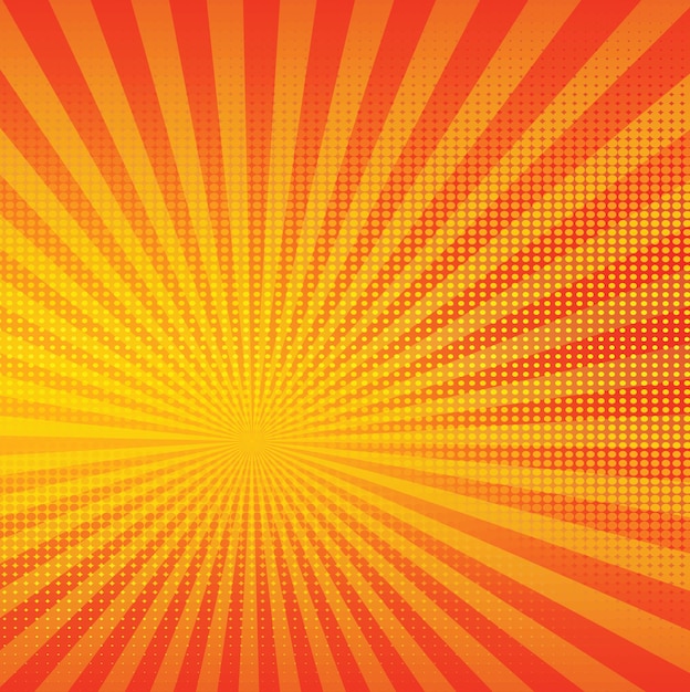 Блестящие оранжевые полутона и солнце всплеск текстуры фона, векторный дизайн