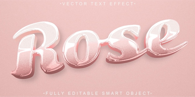 Shiny Pink Vector Volledig bewerkbaar Smart Object Teksteffect