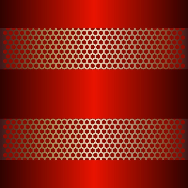 Vector shiny red metal background