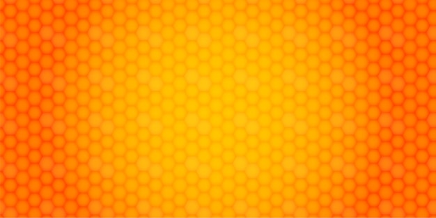 Shiny and stylish honeycomb background Abstract geometric orange background