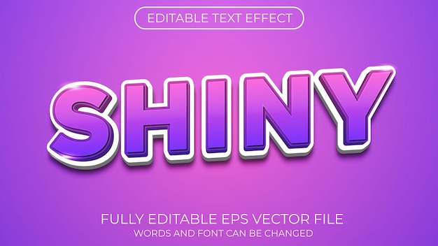 Shiny text effect