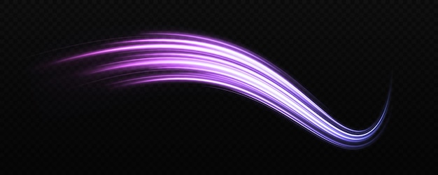 Vector shiny wave design element with light effect