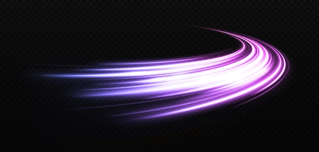 Vector shiny wave design element with light effect