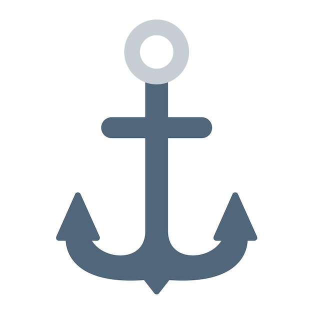 Ship Anchor Flat Illustration