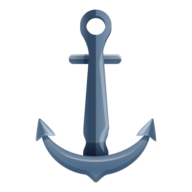 Vector ship anchor icon cartoon of ship anchor vector icon for web design isolated on white background