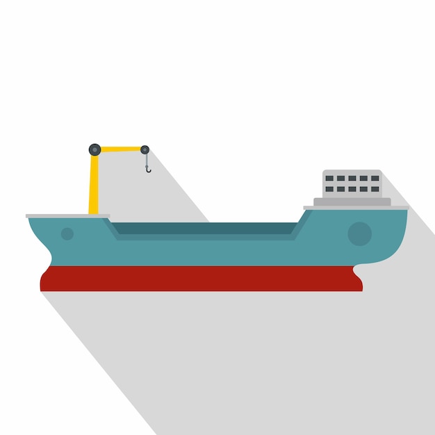 Ship freight icon Flat illustration of ship freight vector icon for web