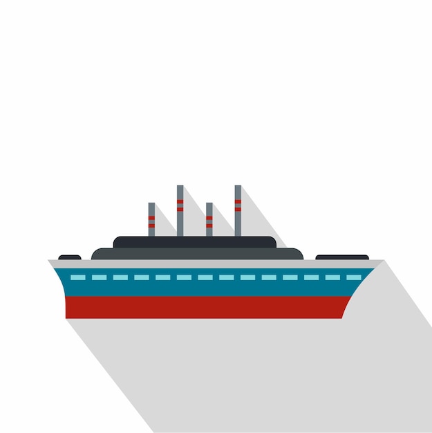 Ship icon Flat illustration of ship vector icon for web