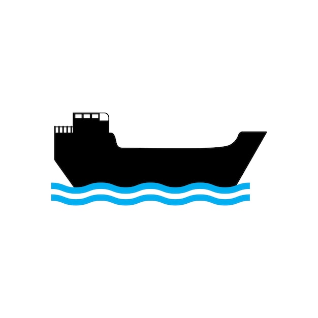Ship icon logo vector design