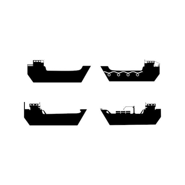 Ship icon logo vector design